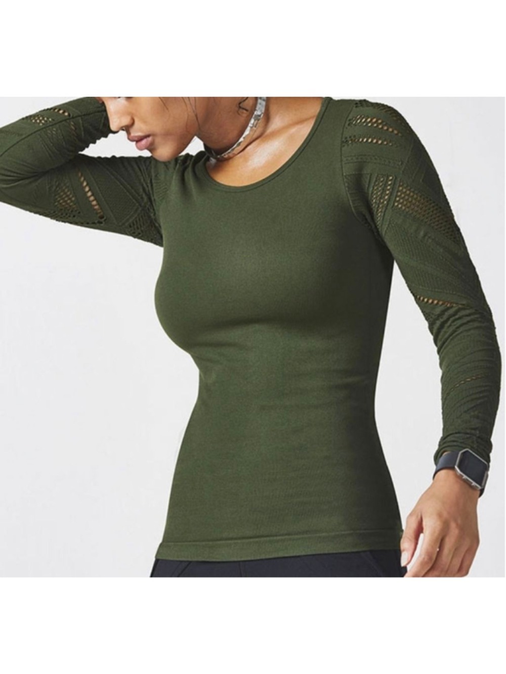 Fabletics Isabella Seamless Long-Sleeve Top Size S